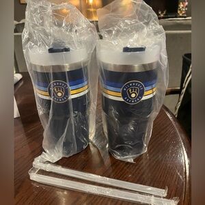 Two Milwaukee Brewers Kwik Trip Giveaway Tumblers + Coupon - New In Box 9/27/25